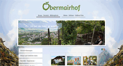 Desktop Screenshot of obermairhof.eu